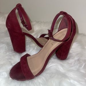 ShoeDazzle Burgundy Heels